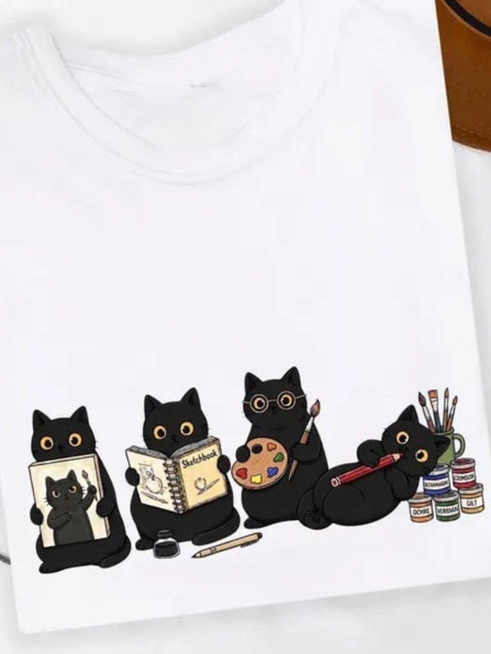 Graphic Art Teacher Shirt, Cute Cat Shirt, Back to School Gift